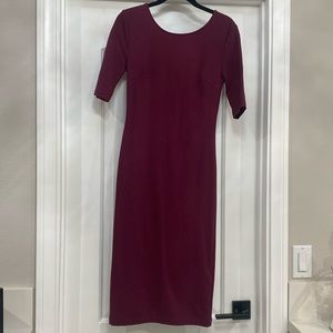 Lulu’s Maroon Bodycon Dress. Size S